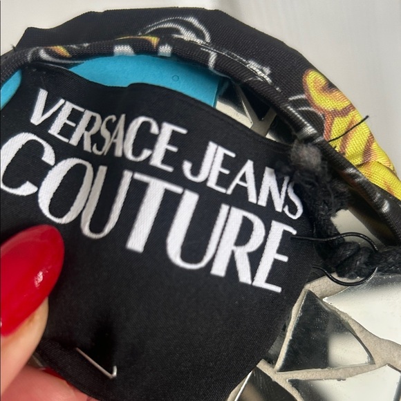 VERSACE Black and Gold Mini Dress - Picture 3 of 13